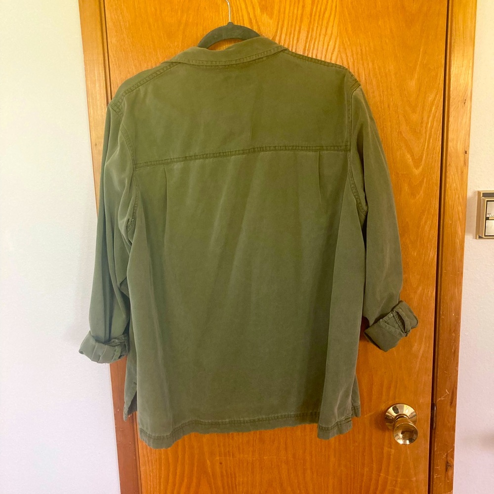 Green Button Down - image 3